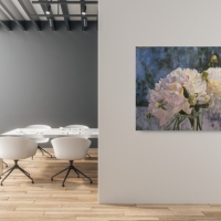 WHITE PEONIES VII