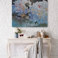 WHITE PEONIES VIII