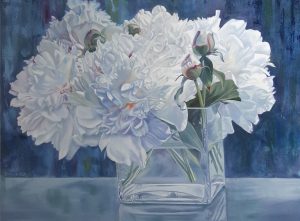 flower art floral artwork peony peonies flowers oil painting on canvas original art garden